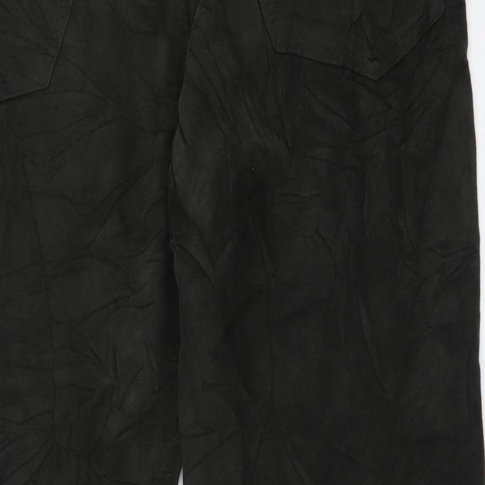Marks & Spencer Womens Green Cotton Skinny Jeans Size 40 in L29 in Regular Button