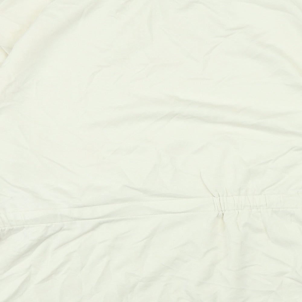 F&F Womens Ivory Polyamide Pullover Sweatshirt Size 16 Tie