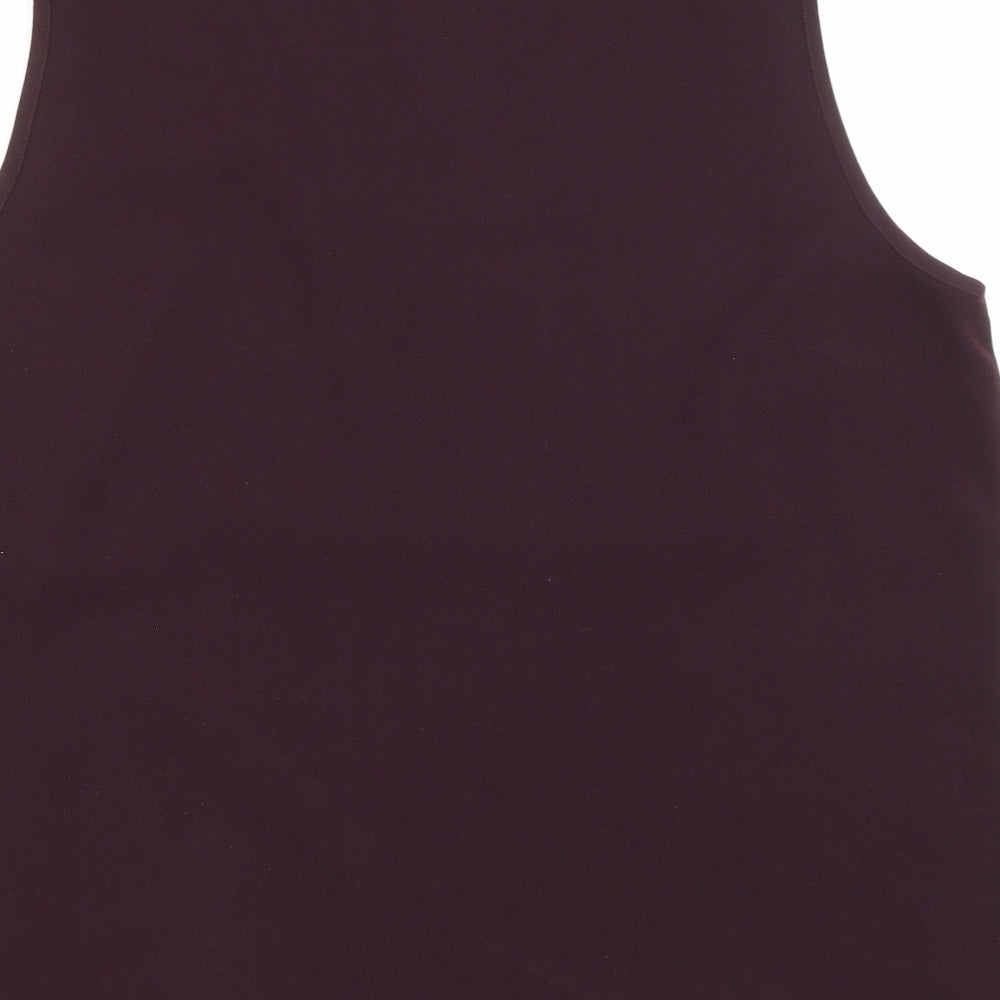 Kaleidoscope Womens Purple Polyester Basic Tank Size 20 Scoop Neck
