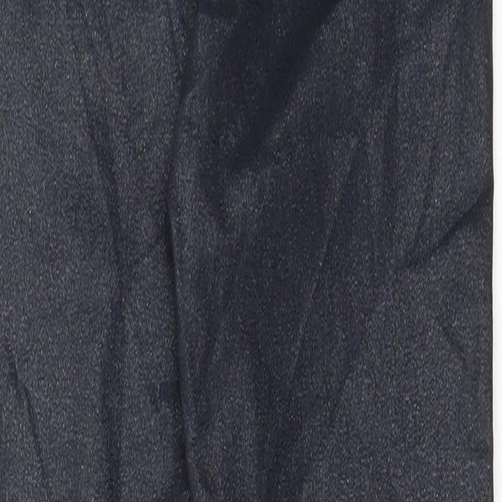 Marks & Spencer Womens Black Cotton Skinny Jeans Size 6 L28 in Regular Button