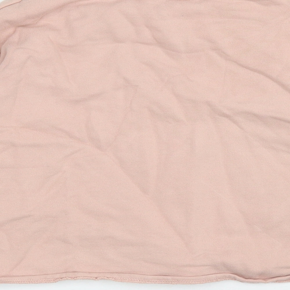 H&M Girls Pink Cotton Pullover Sweatshirt Size 7-8 Years Pullover
