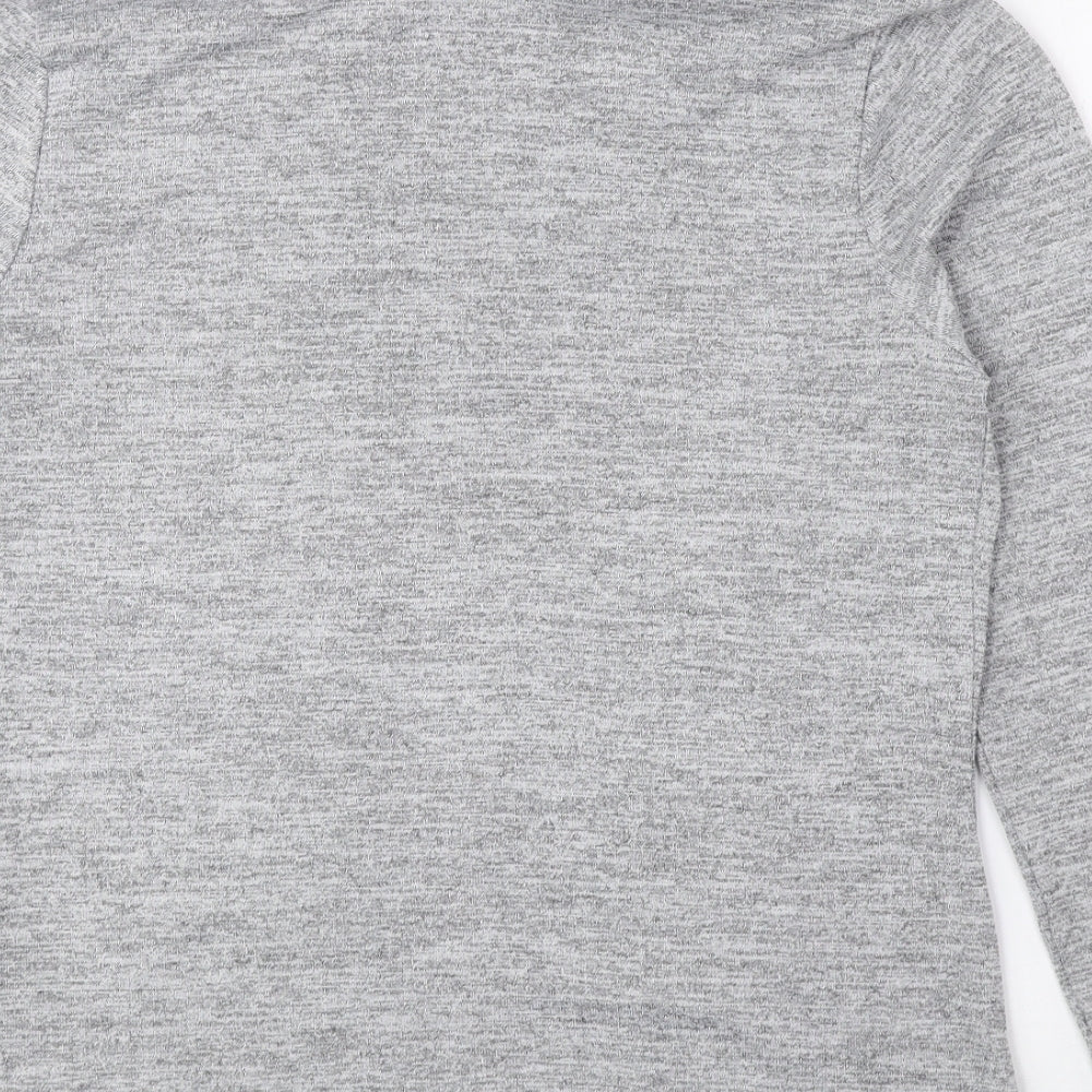 New Look Womens Grey Roll Neck Polyester Pullover Jumper Size 14