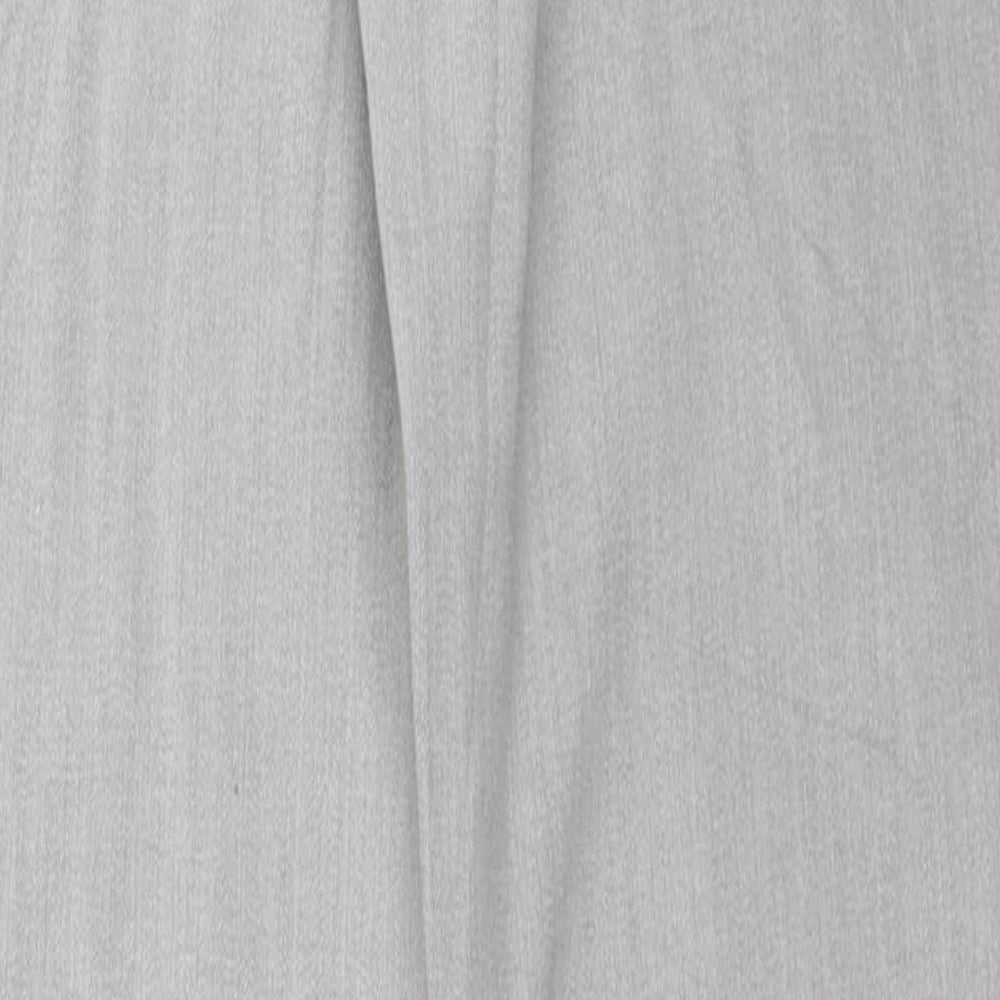 Marks & Spencer Womens Grey Cotton Skinny Jeans Size 8 L29 in Regular Zip