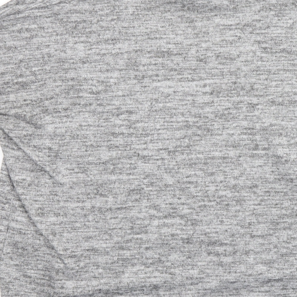 New Look Womens Grey Round Neck Polyester Pullover Jumper Size 12