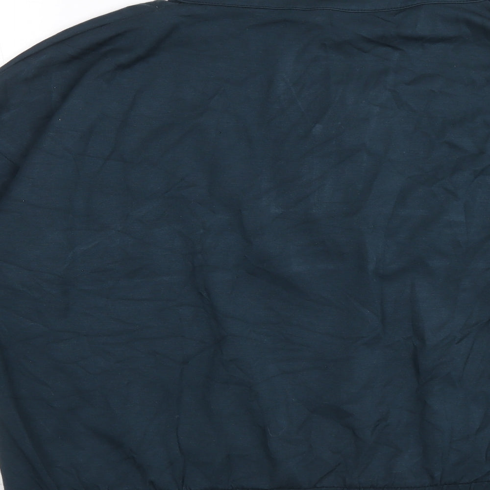 F&F Womens Blue Nylon Pullover Sweatshirt Size 20 Pullover