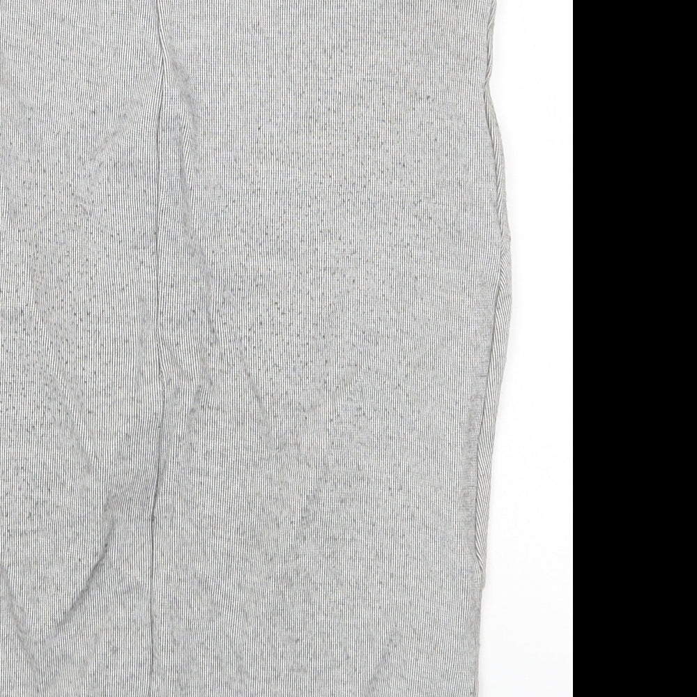 Stradivarius Womens Grey Viscose Straight & Pencil Skirt Size S