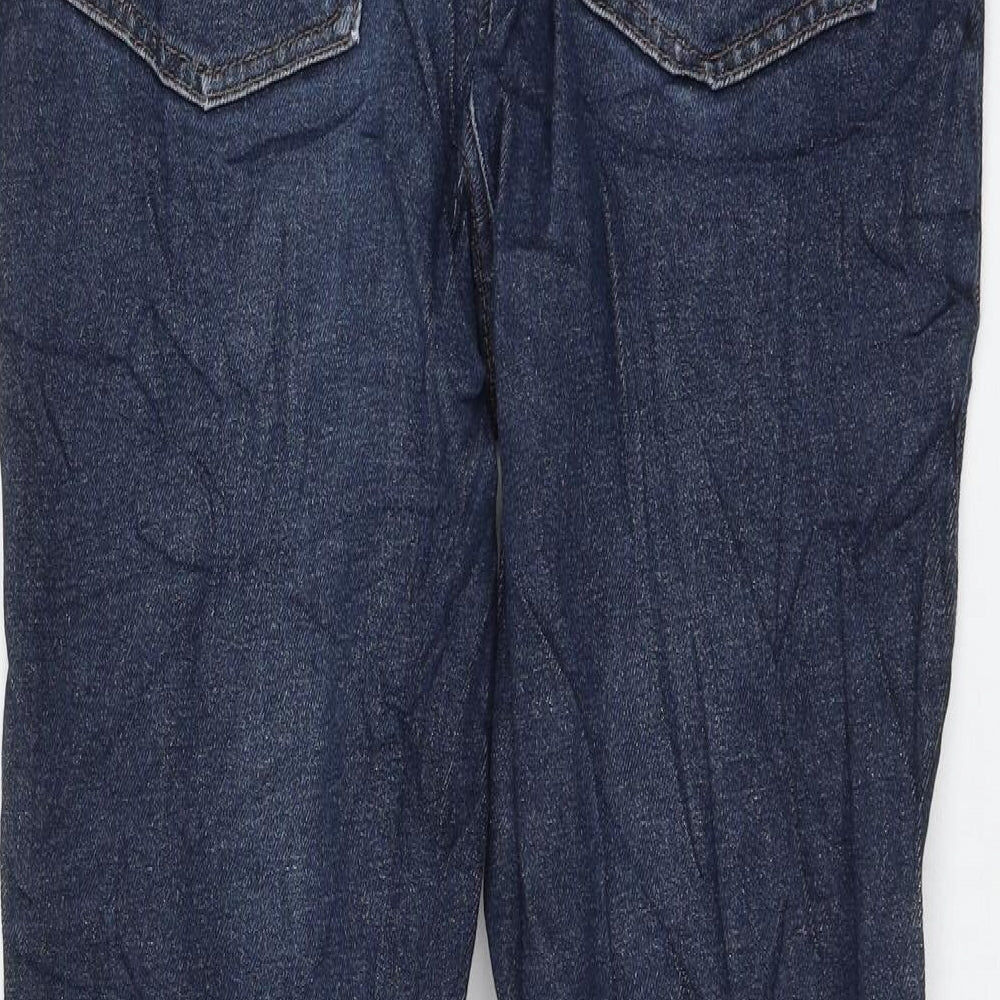 H&M Womens Blue Cotton Skinny Jeans Size 34 in L32 in Regular Zip