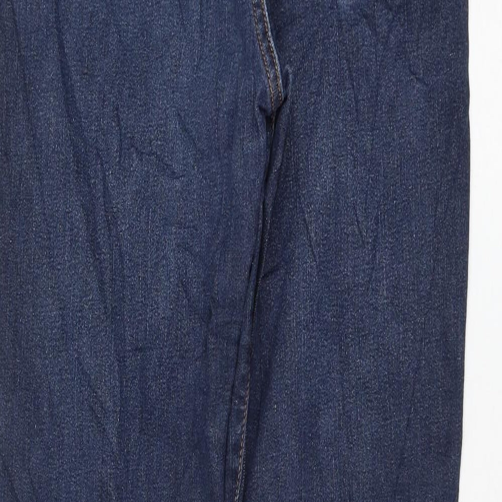 H&M Womens Blue Cotton Skinny Jeans Size 34 in L30 in Regular Zip