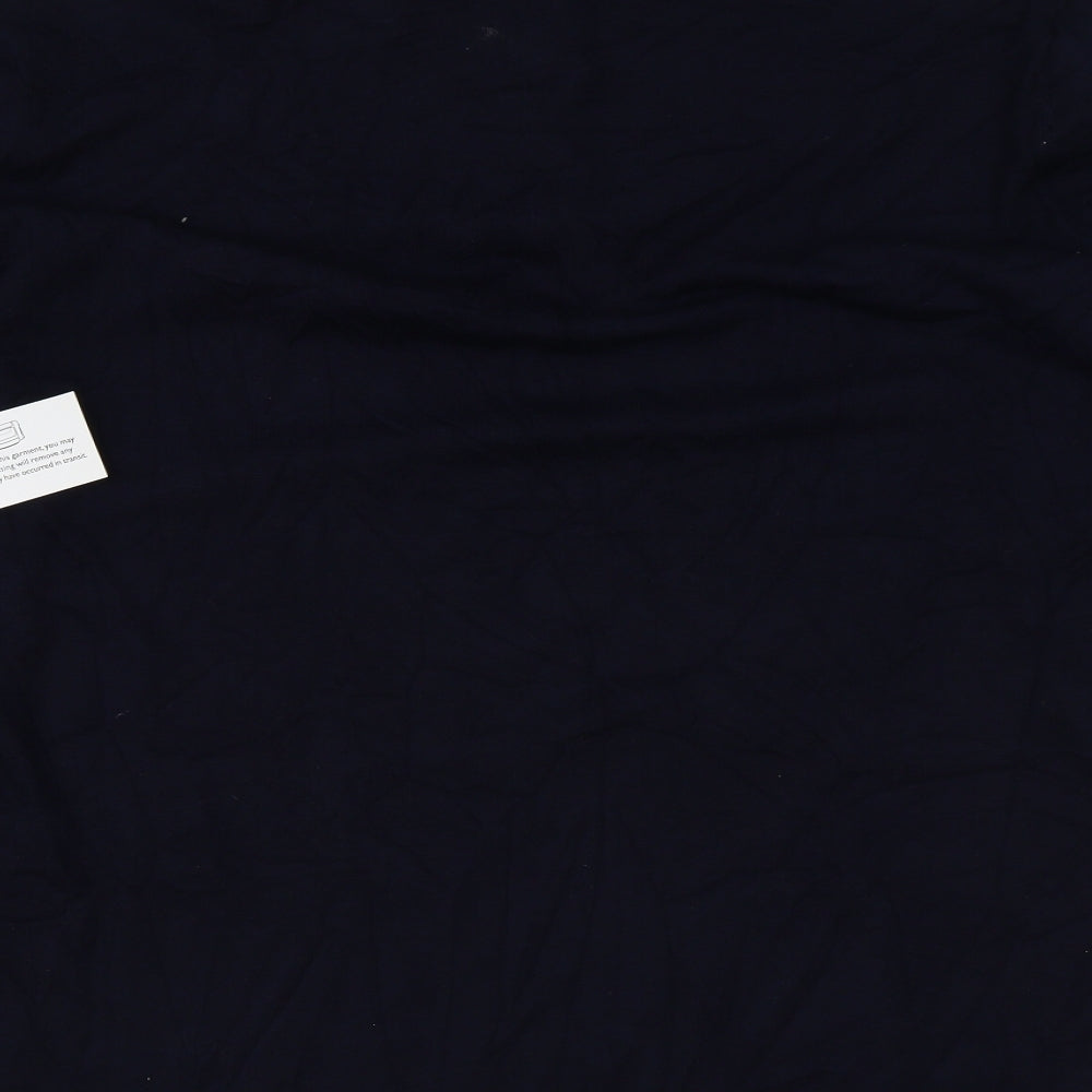 Very Womens Blue High Neck Viscose Pullover Jumper Size 2XL