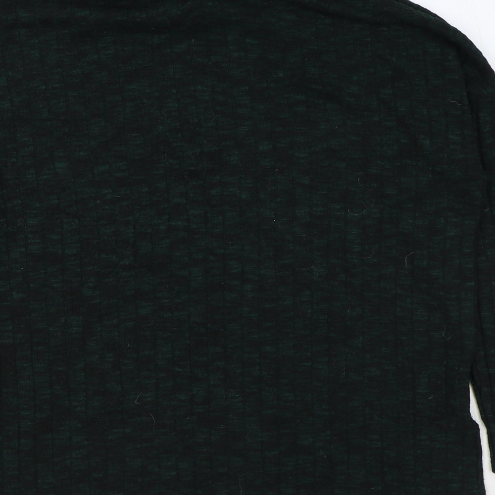 Dorothy Perkins Womens Green Roll Neck Viscose Pullover Jumper Size 8