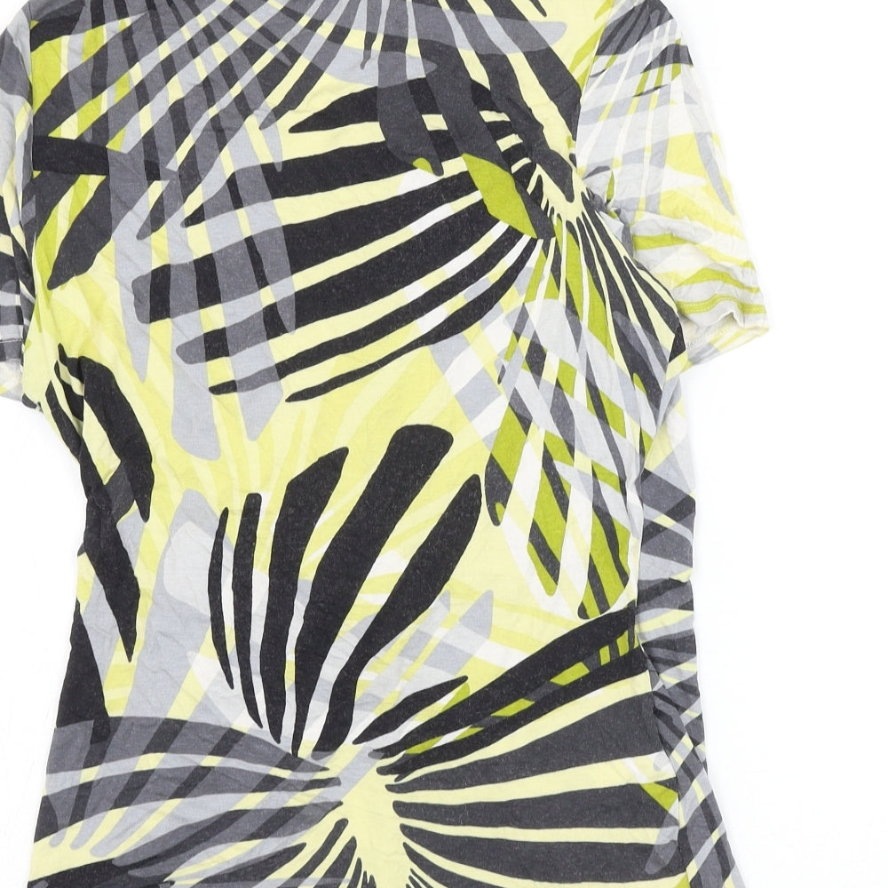 Country Casuals Womens Multicoloured Geometric Viscose Basic Blouse Size S V-Neck
