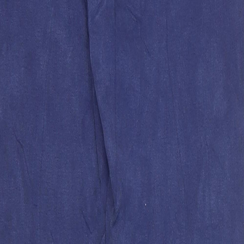 Marks & Spencer Womens Blue Cotton Skinny Jeans Size 6 L27 in Regular Zip