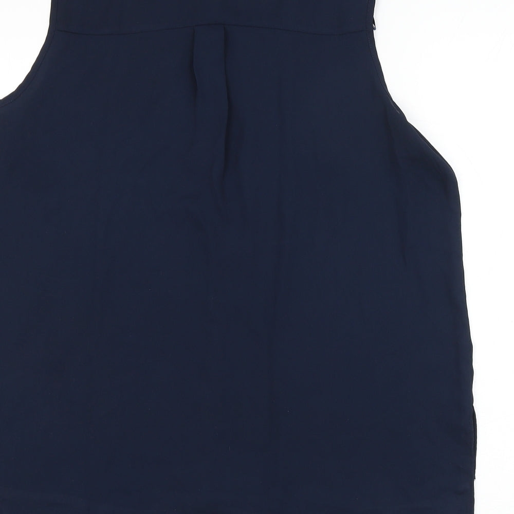Atmosphere Womens Blue Polyester Basic Blouse Size 16 V-Neck