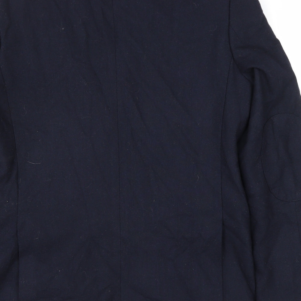 Cedarwood State Mens Blue Wool Jacket Blazer Size M