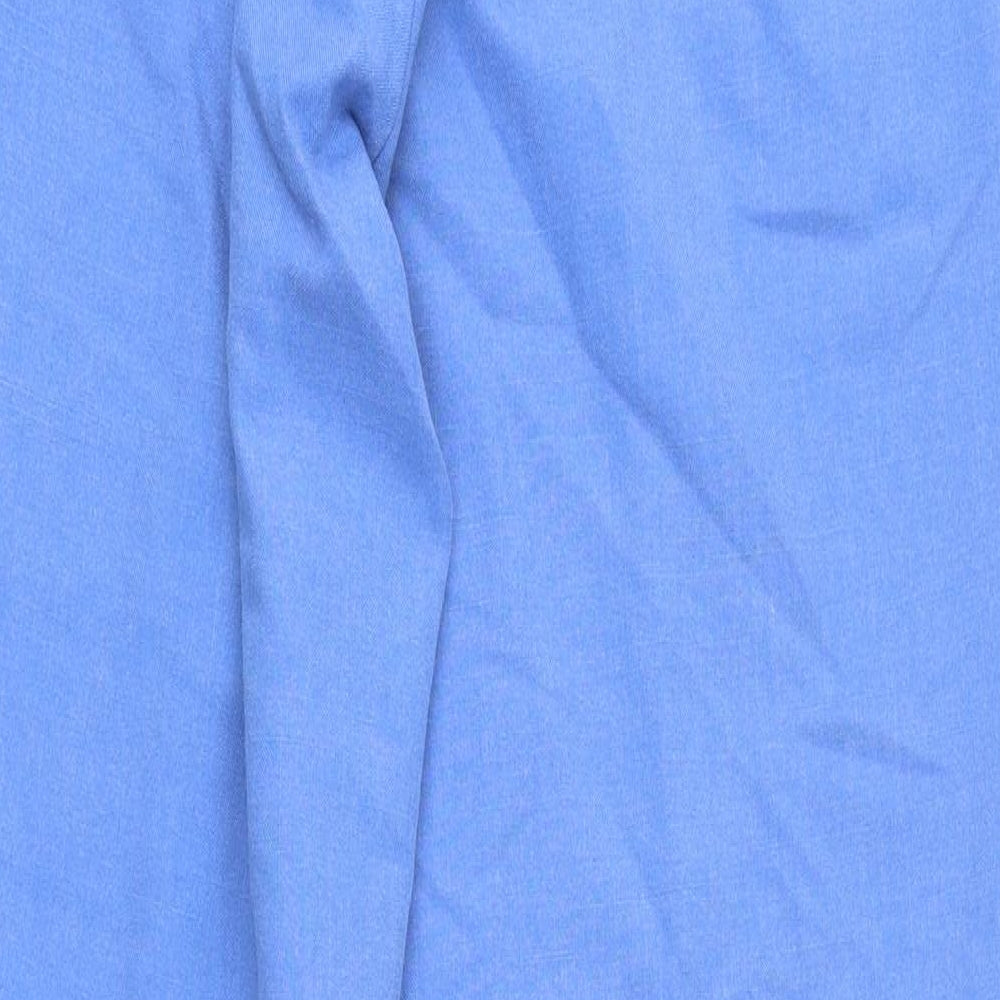 Miller Womens Blue Polyester Trousers Size 14 L28 in Regular