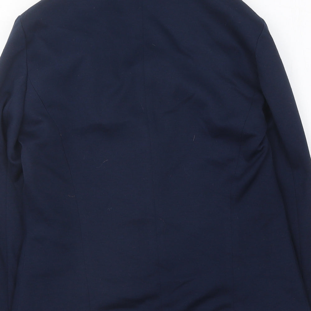Miss Selfridge Womens Blue Jacket Blazer Size 6 Button