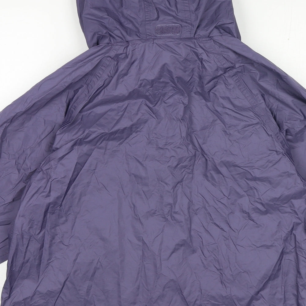 Preworn Womens Purple Rain Coat Coat Size S Zip