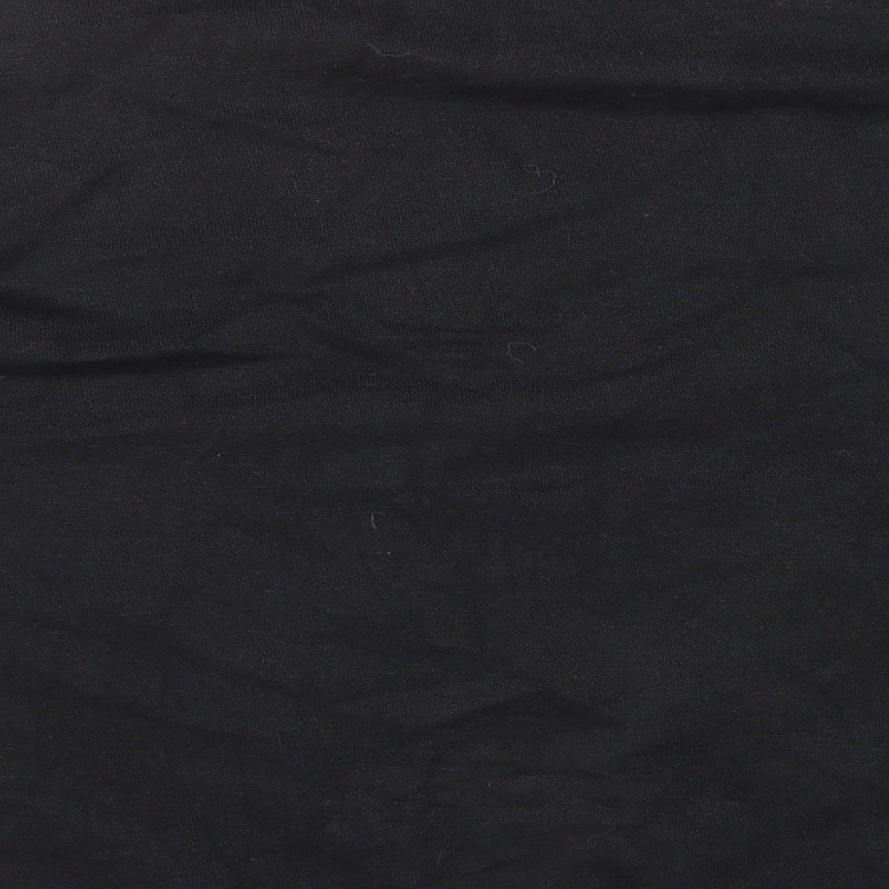 Boohoo Mens Black Cotton Pullover Sweatshirt Size XS