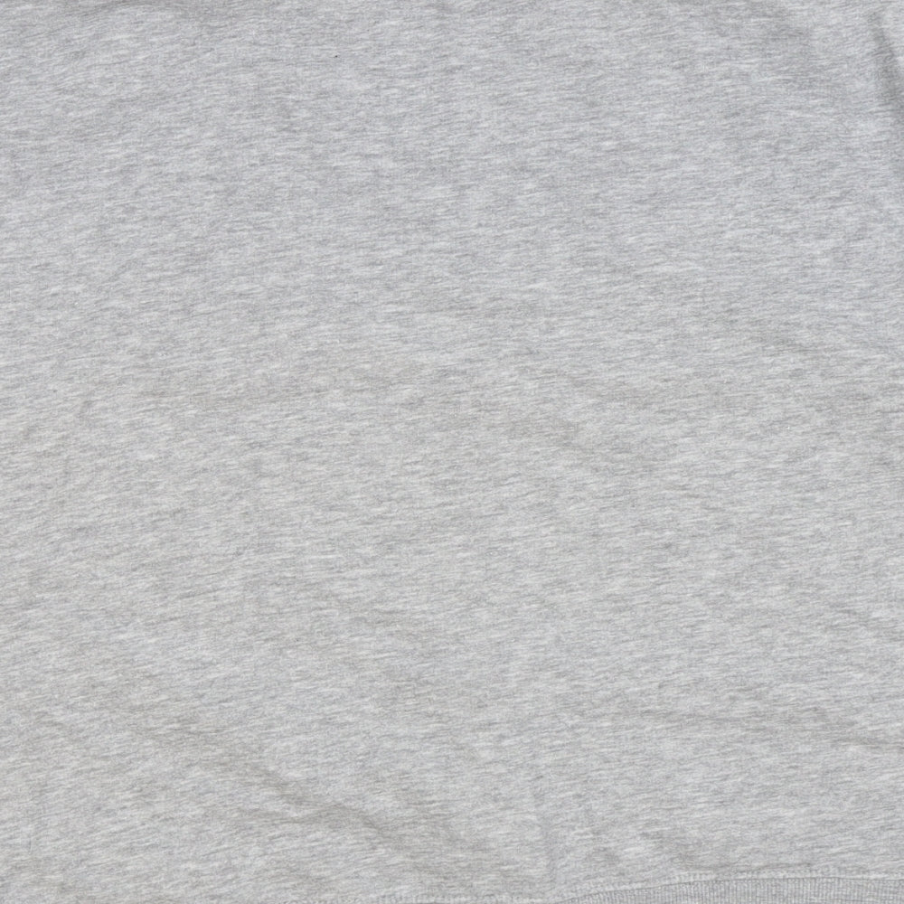 New Look Womens Grey Cotton Pullover Sweatshirt Size M Pullover