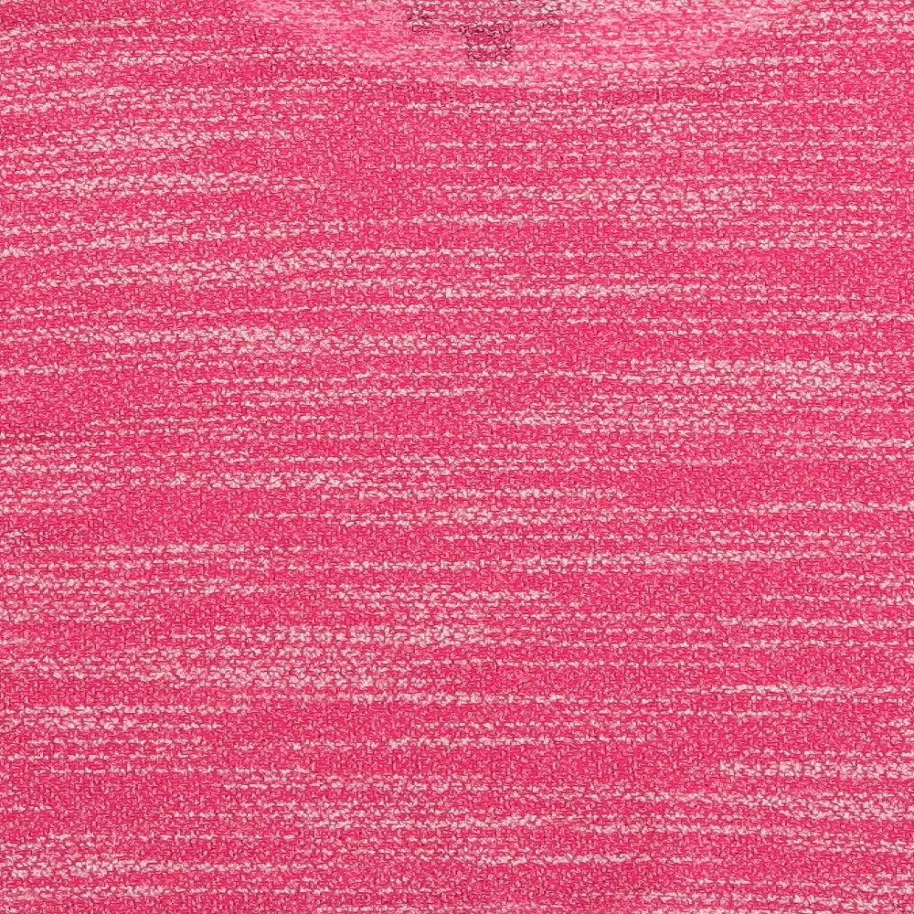 Saloos Womens Pink Polyester Basic Blouse Size 14 Boat Neck