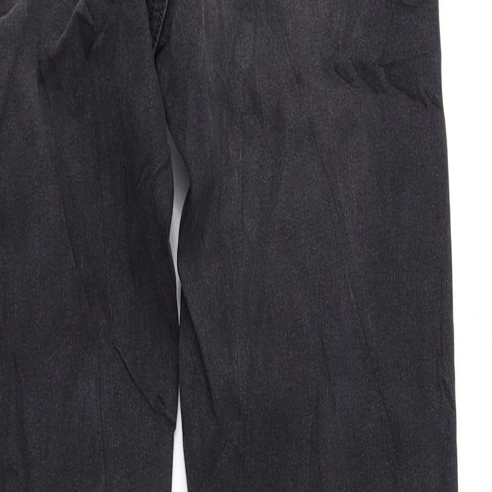 Marks & Spencer Womens Grey Cotton Skinny Jeans Size 10 L30 in Regular Zip
