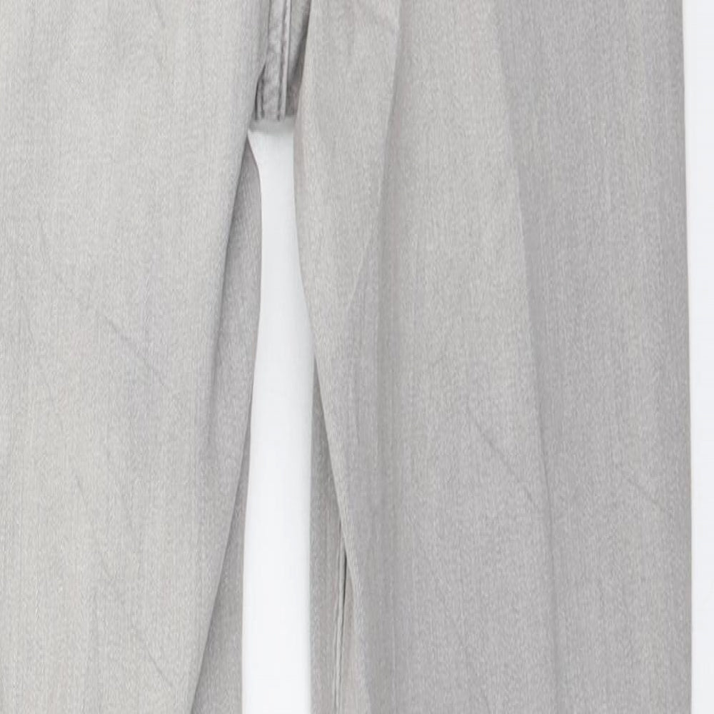 Marks and Spencer Womens Grey Cotton Skinny Jeans Size 10 L28 in Regular Zip