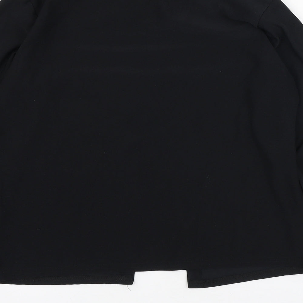 Select Womens Black Jacket Blazer Size 14 Hook & Eye
