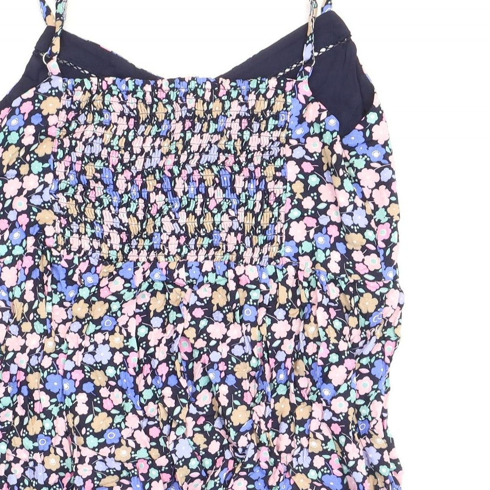 Marks & Spencer Womens Multicoloured Floral Viscose Camisole Blouse Size 8 V-Neck