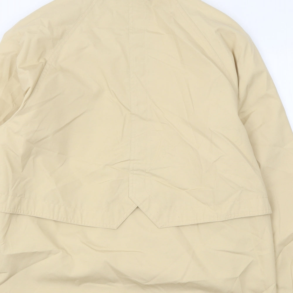 Berkertex Womens Beige Overcoat Coat Size 10 Zip