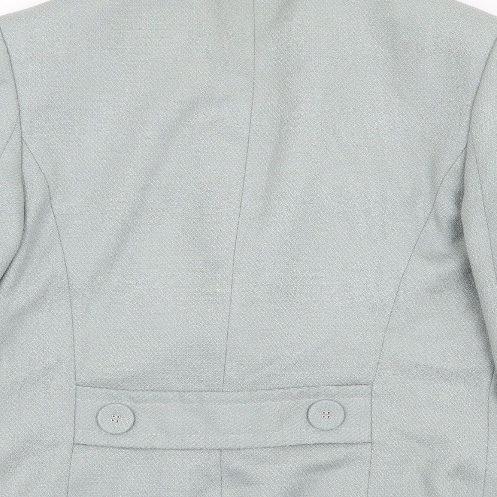 NEXT Womens Green Jacket Blazer Size 8 Button