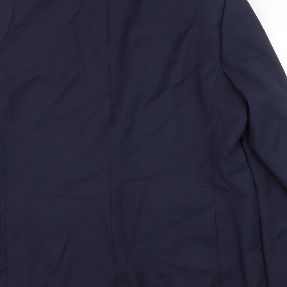 Marks & Spencer Mens Blue Polyester Jacket Suit Jacket Size 44