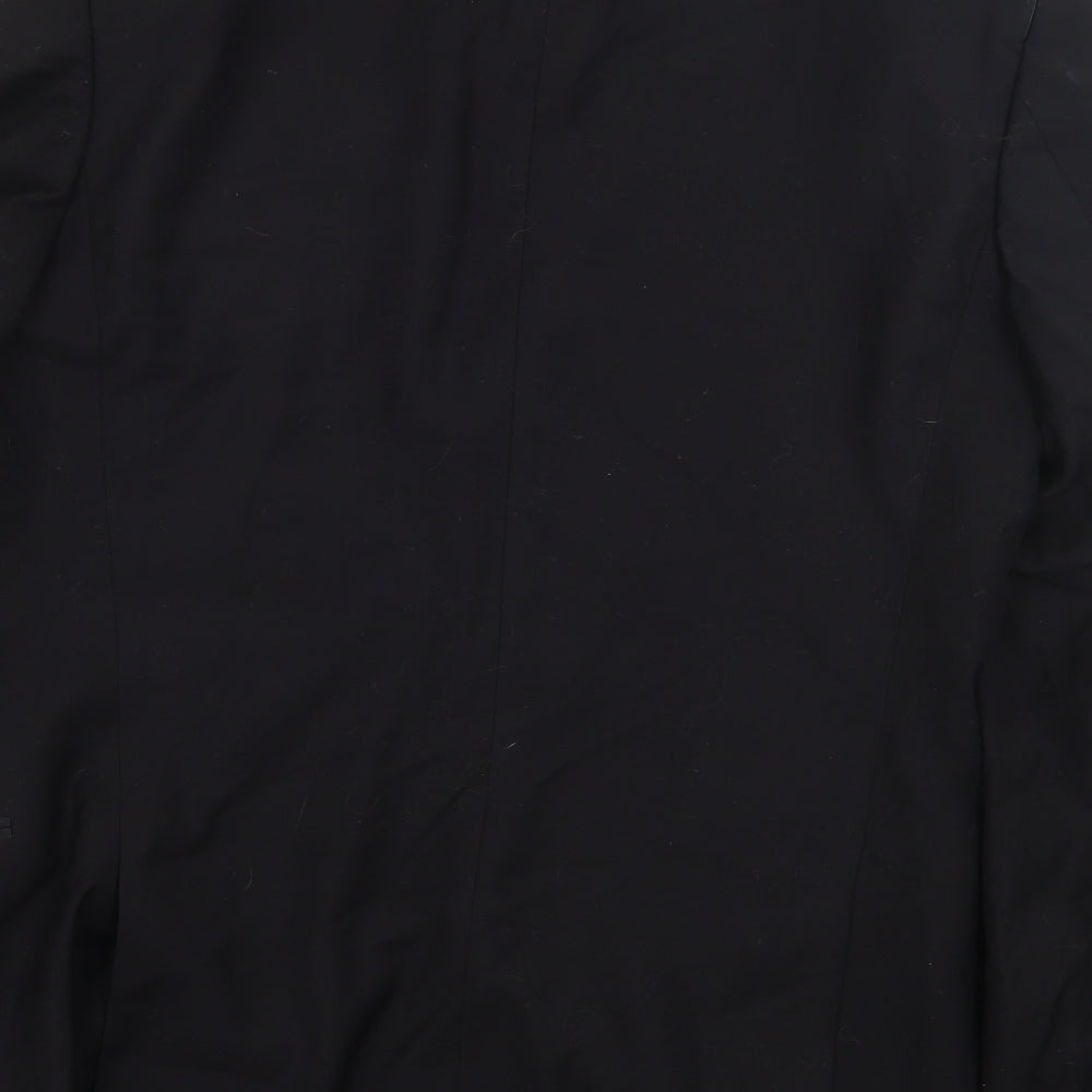 NEXT Mens Black Polyester Jacket Suit Jacket Size 38
