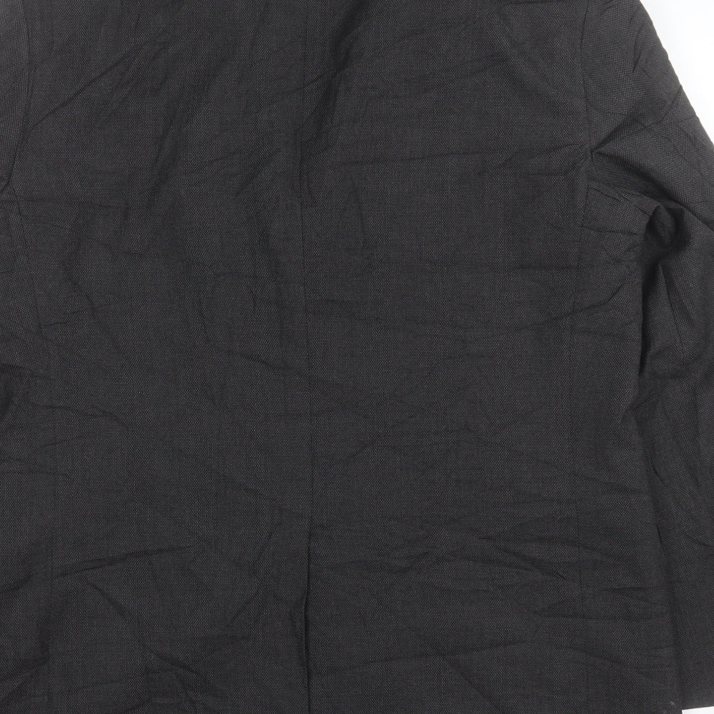 Marks & Spencer Mens Grey Polyacrylate Fibre Jacket Suit Jacket Size 40