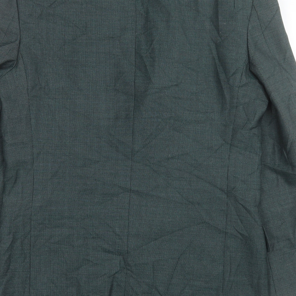 Dimensions Mens Green Polyacrylate Fibre Jacket Suit Jacket Size 36
