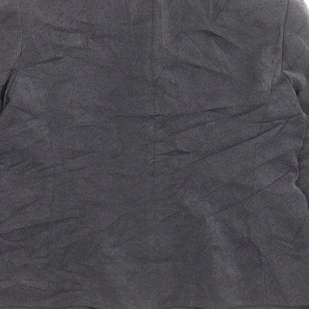 NEXT Womens Grey Jacket Blazer Size 10 Button