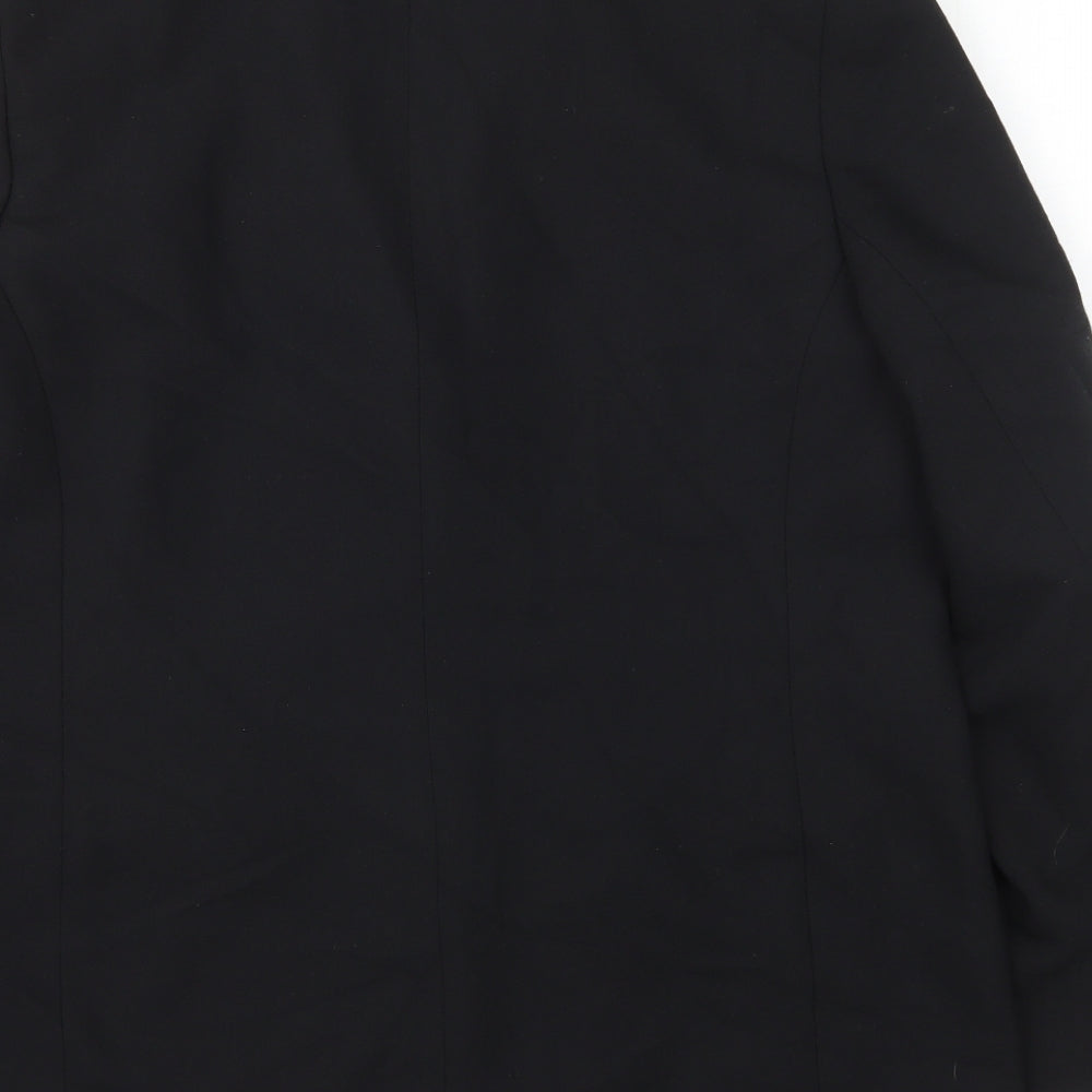Bonmarché Womens Black Polyester Jacket Blazer Size 14