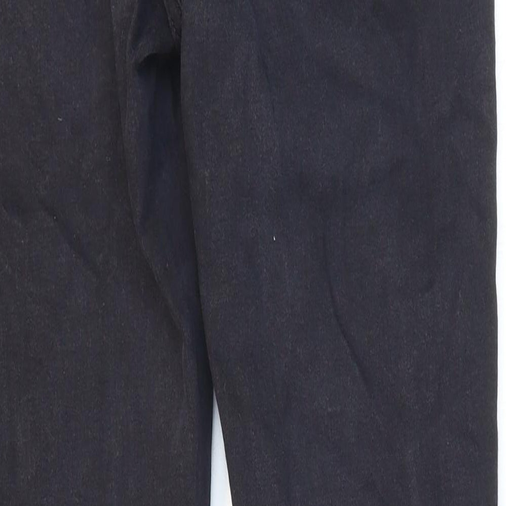Topshop Mens Black Cotton Skinny Jeans Size 28 in L32 in Regular Zip