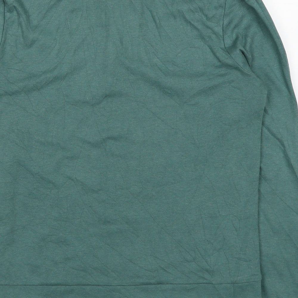 Preview Womens Blue Cotton Basic Polo Size M Collared
