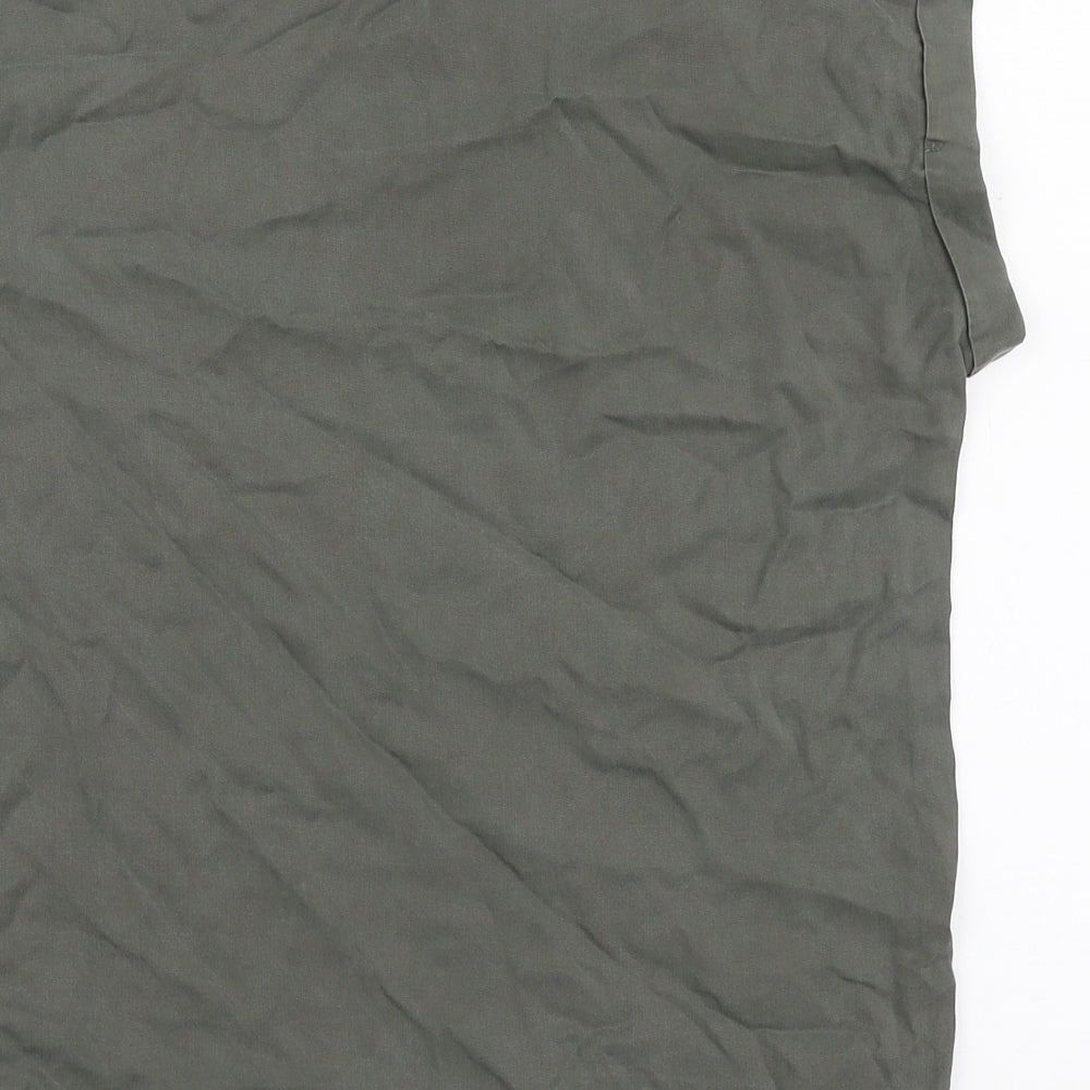 Apricot Womens Green Lyocell Basic T-Shirt Size 8 Round Neck
