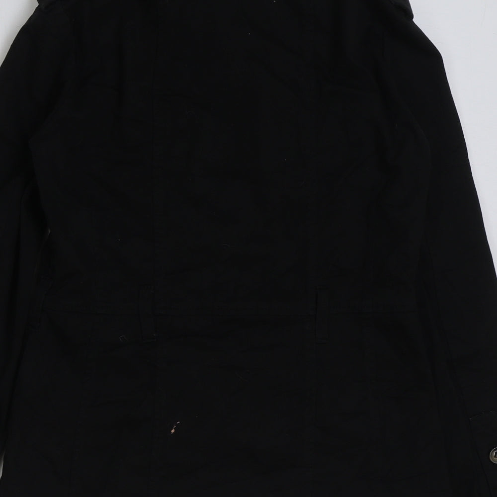 H&M Womens Black Jacket Size 10 Button
