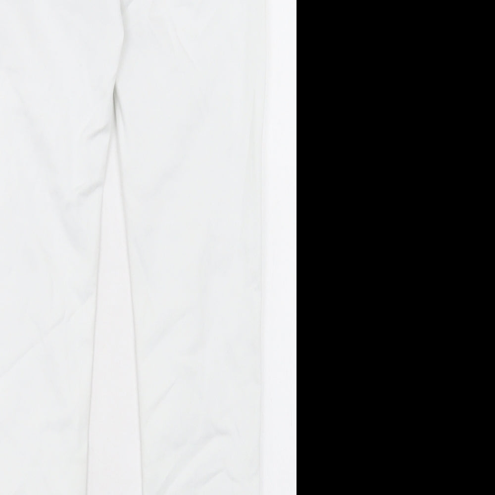Marks & Spencer Womens White Cotton Skinny Jeans Size 8 L27 in Regular Button