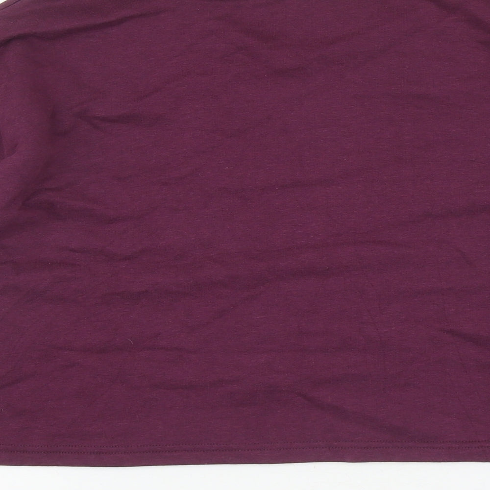Primark Womens Purple Cotton Pullover Sweatshirt Size S Pullover - Cropped
