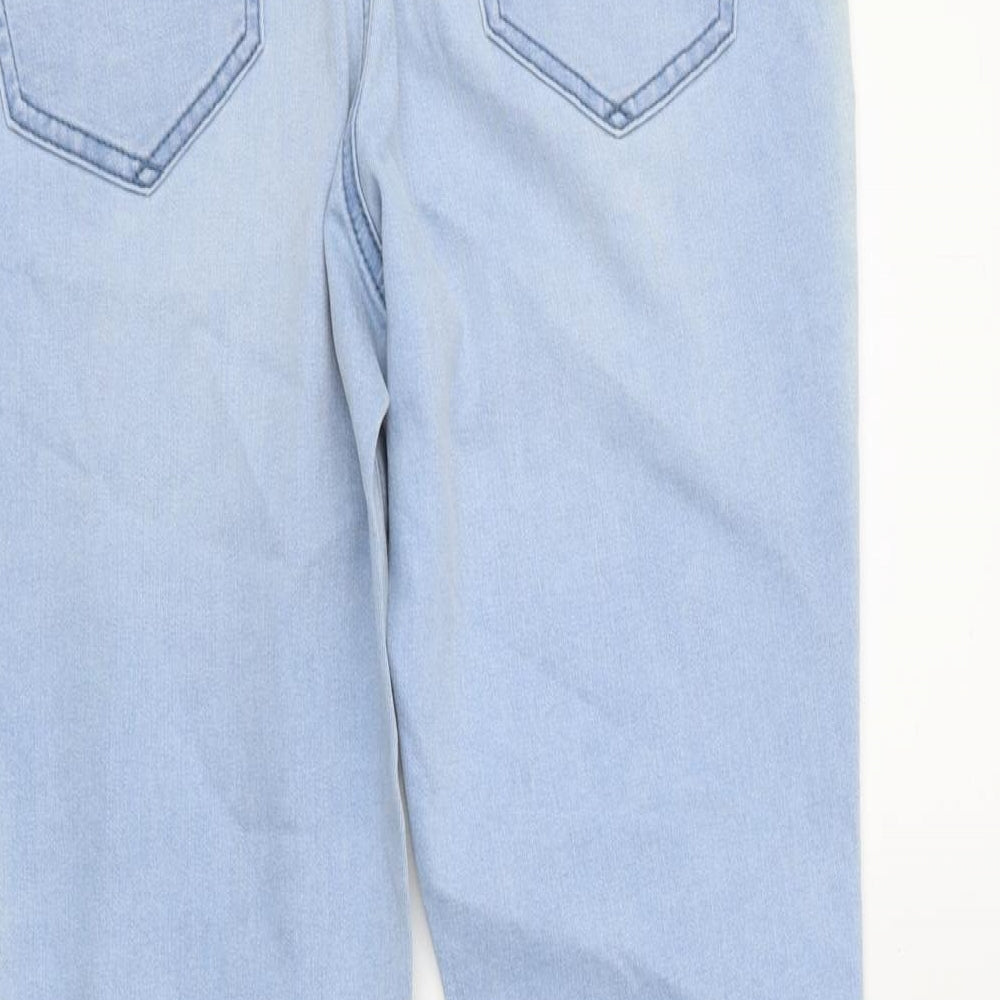 Womens Blue 100% Cotton Skinny Jeans Size 30 in L27 in Regular Zip