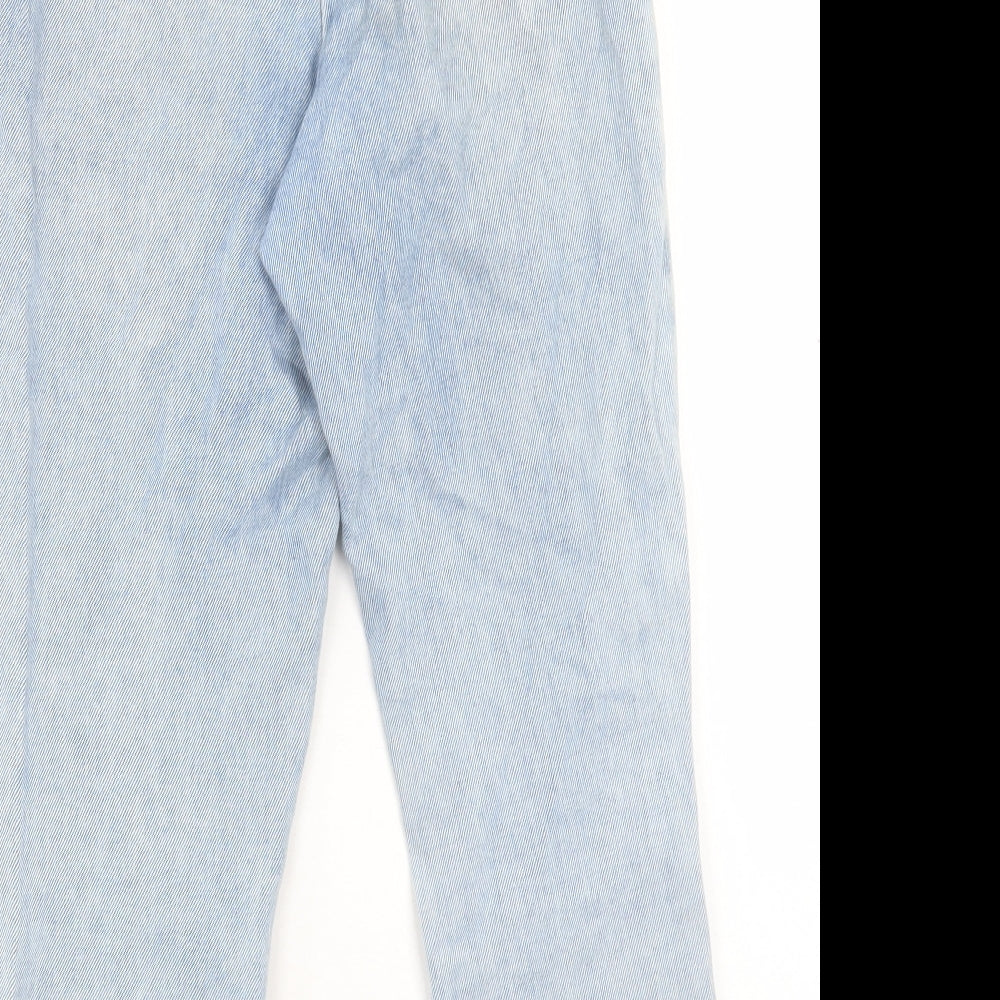NEXT Girls Blue Cotton Straight Jeans Size 9 Months Regular Pullover
