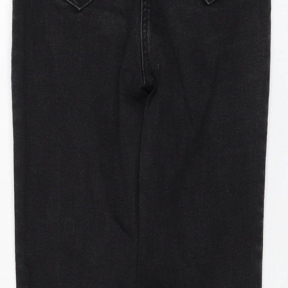 Papaya Womens Black Cotton Skinny Jeans Size 8 L27 in Regular Zip