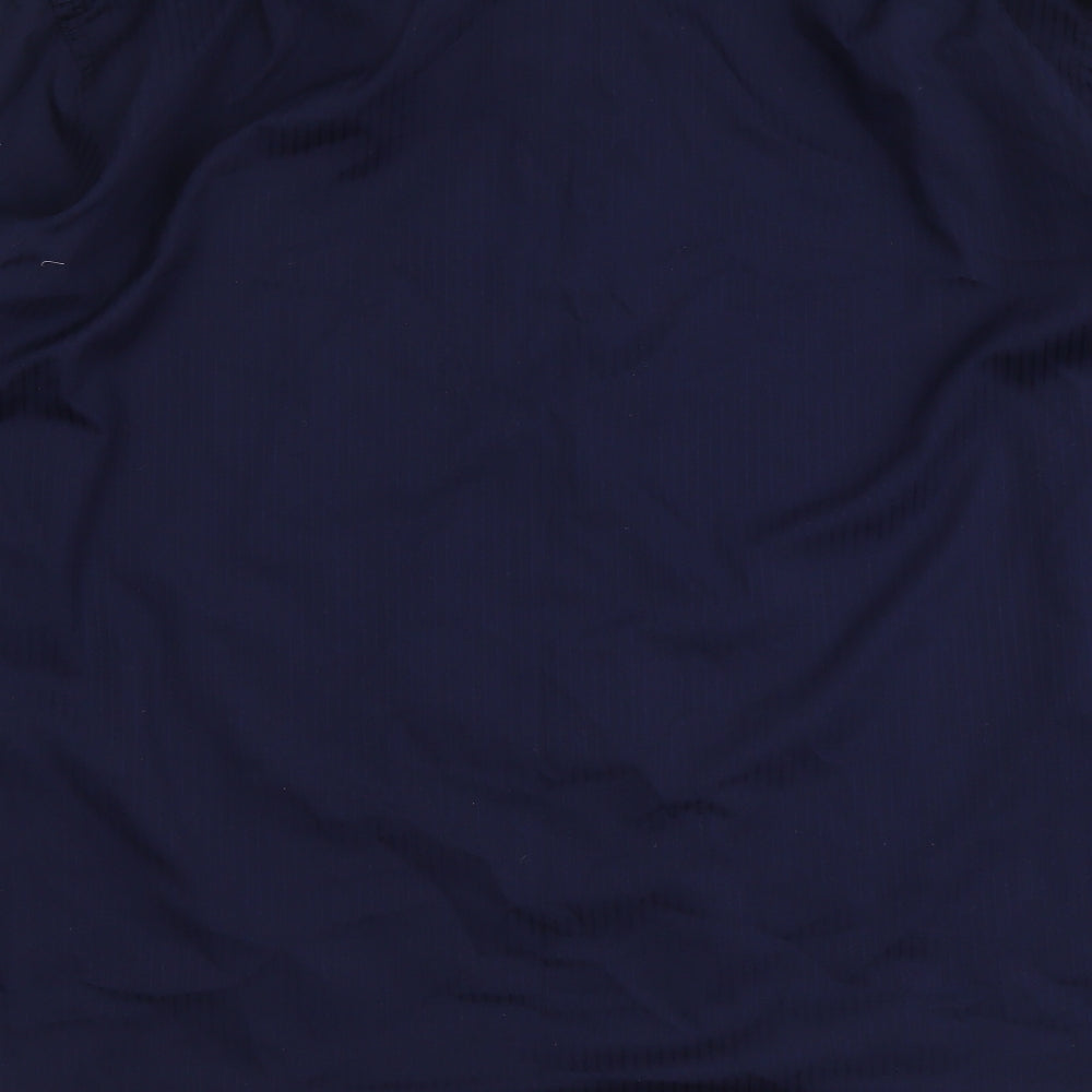 Marks & Spencer Mens Blue Polyester Button-Up Size 16.5 Collared Button