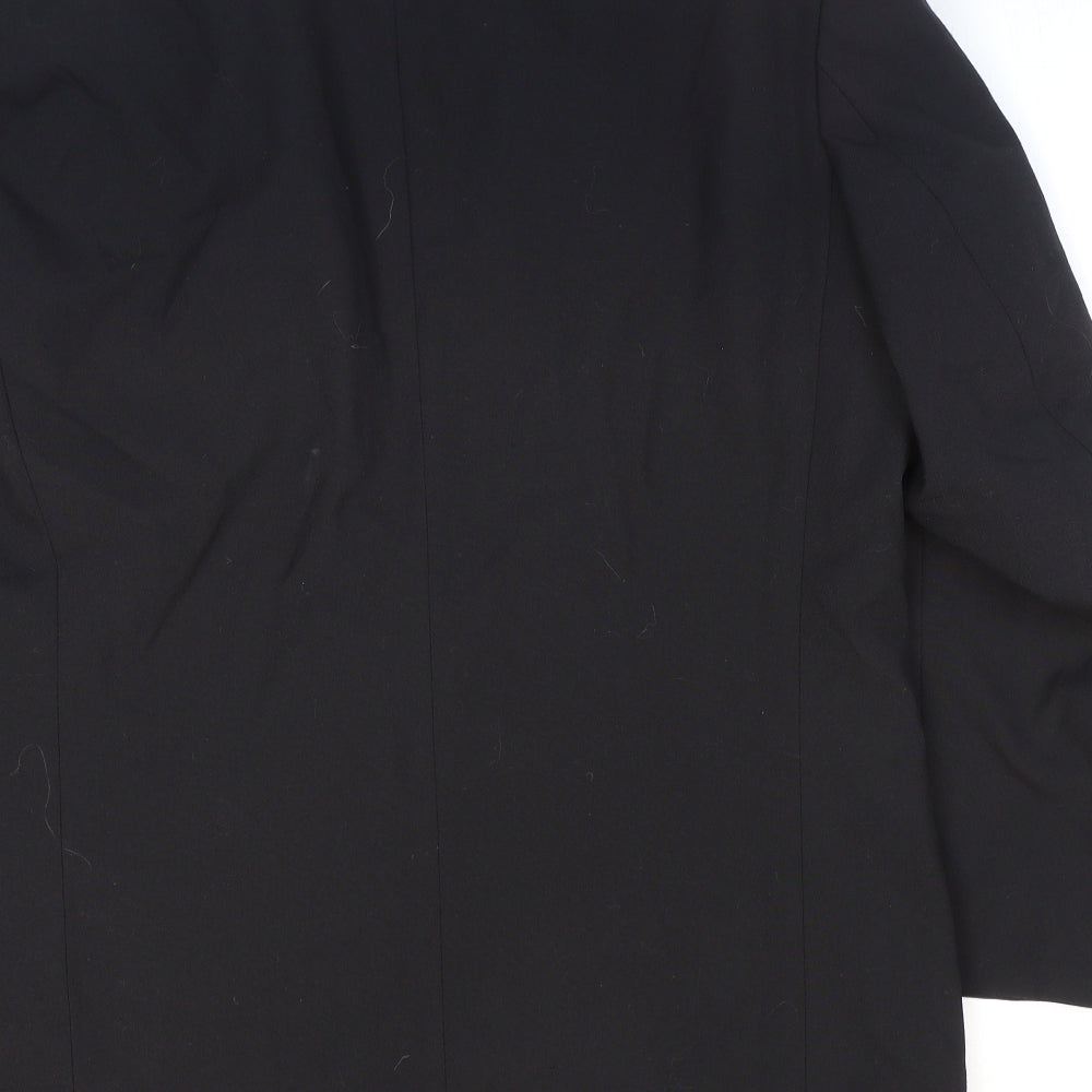 St Michael Mens Black Wool Jacket Suit Jacket Size 42
