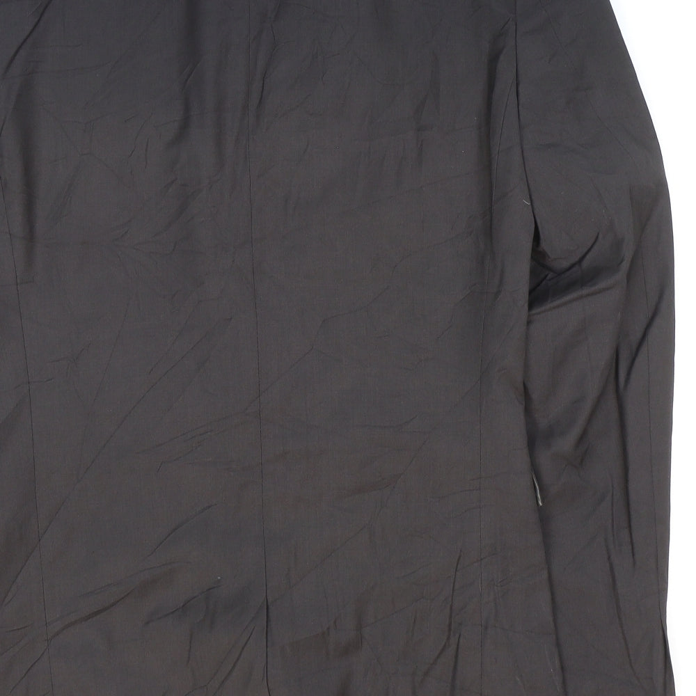 NEXT Mens Grey Polyester Jacket Suit Jacket Size 36