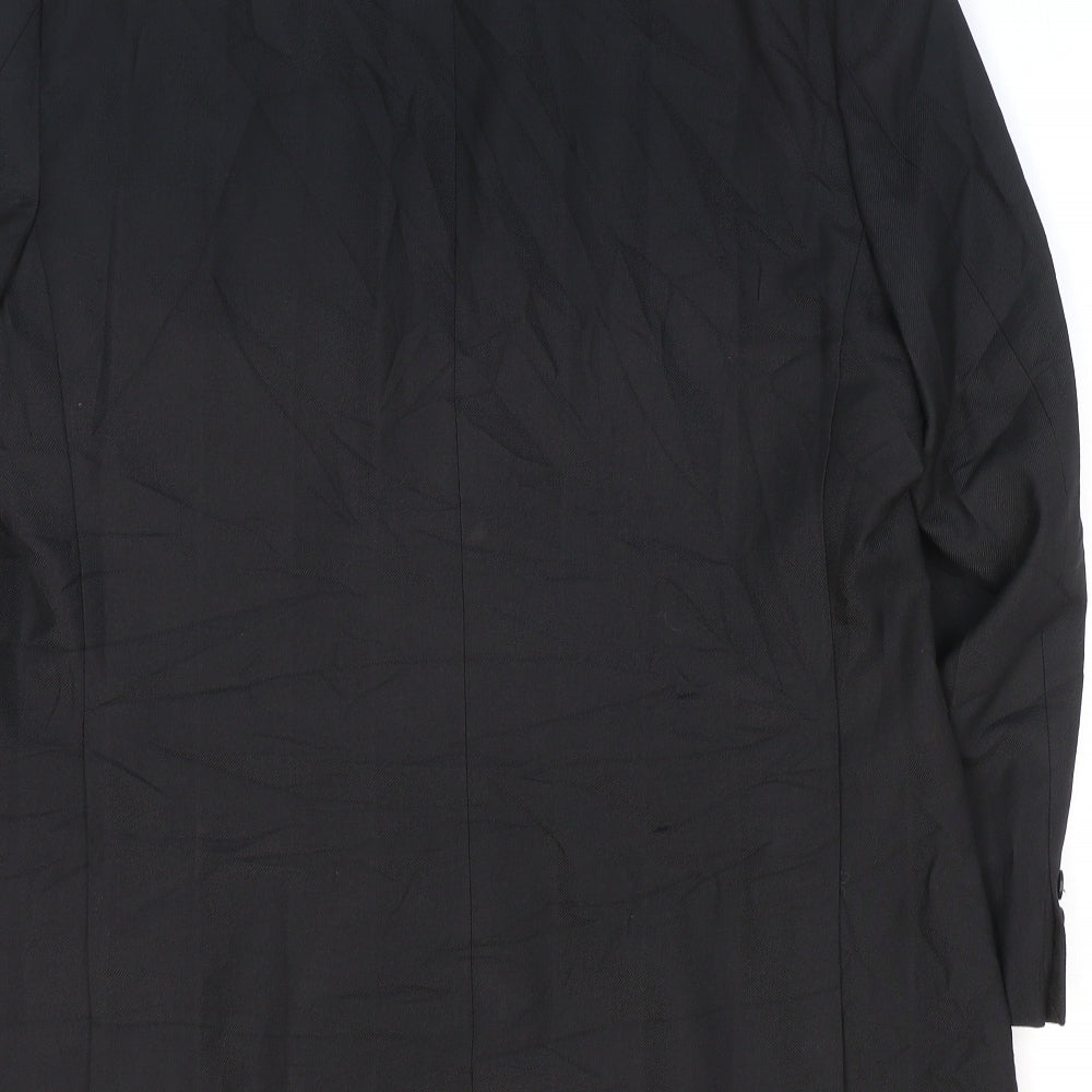 Hugo James Mens Black Polyester Jacket Suit Jacket Size 40