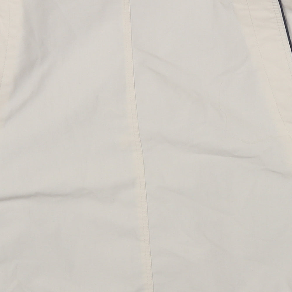 Telemac Womens Beige Windbreaker Coat Size 16 Snap